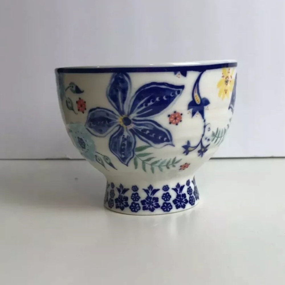 ANTHROPOLOGIE Sip Of Nectar Tea Coffee Cup Floral - Picture 4 of 8